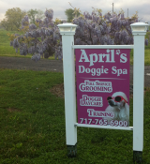 Aprils Doggie Spa Sign
